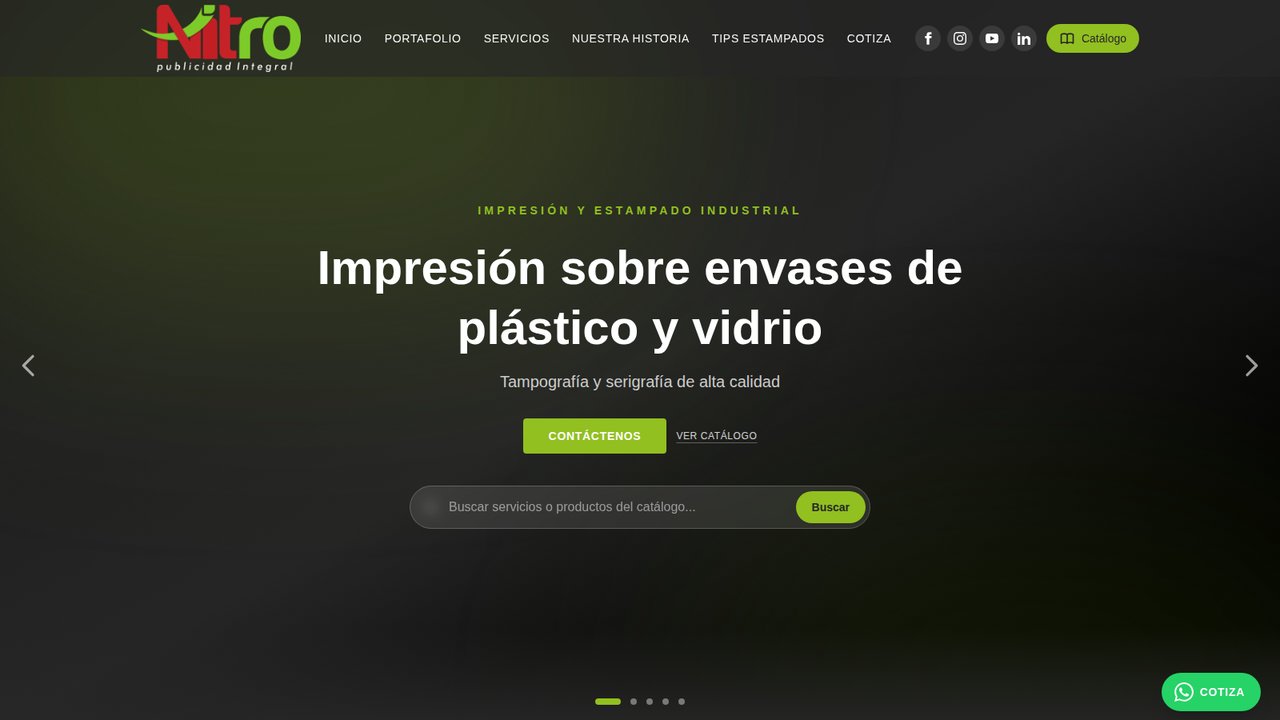 Nitro Publicidad — nueva página de inicio