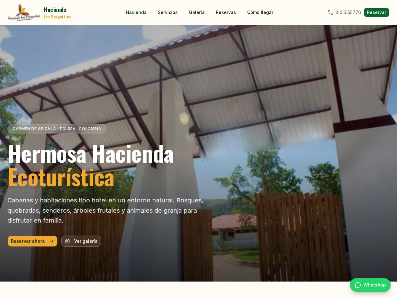 Hacienda las Margaritas — Hotelería