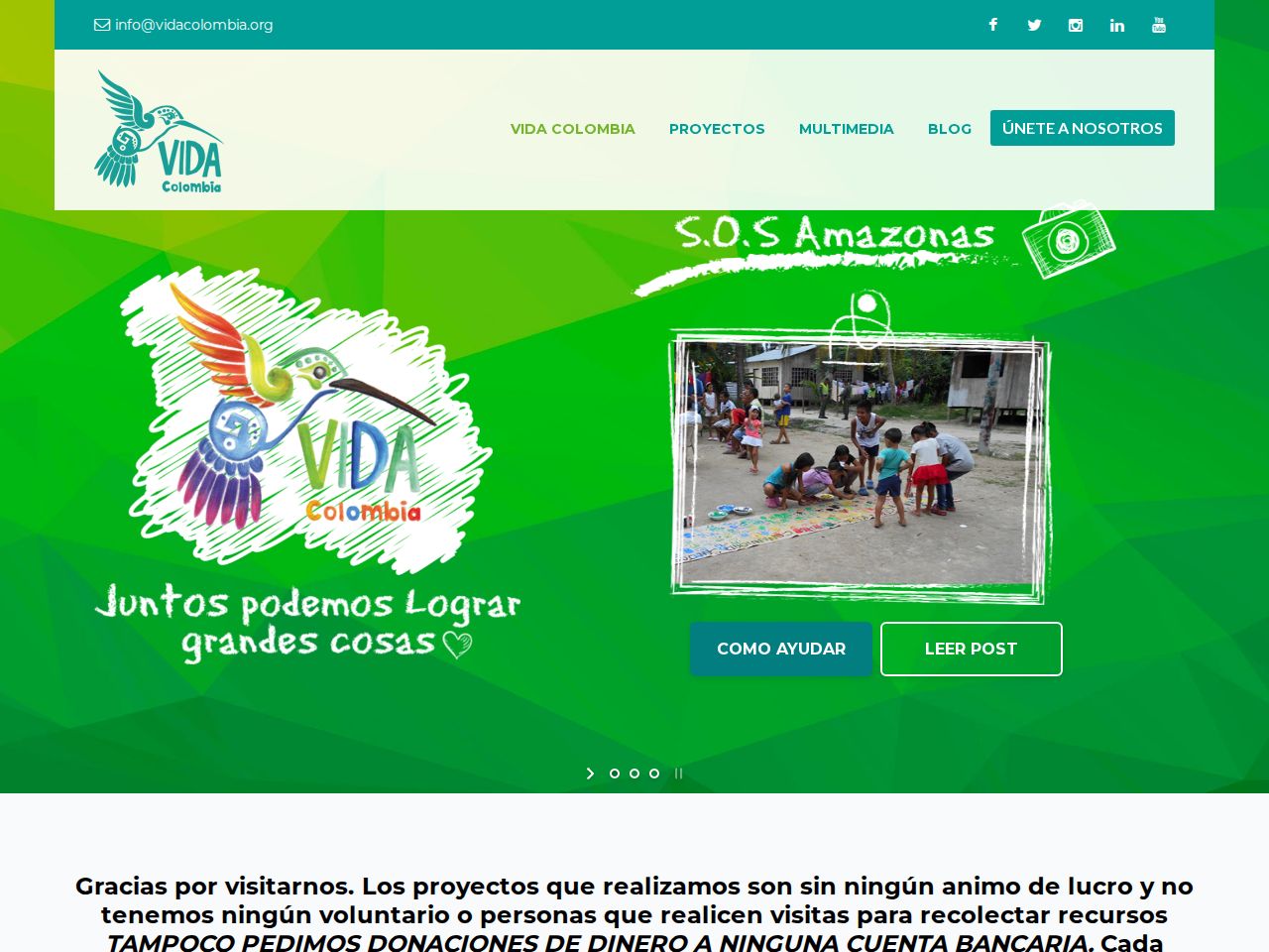 Vida Colombia — Asociación